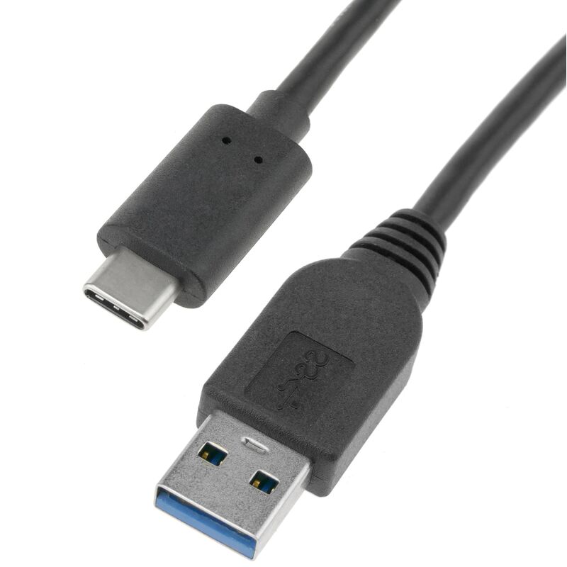 Image of Cavo con connettori da usb c maschio 3.0 a usb a maschio 3.0 in nero 1 m - Cablemarkt
