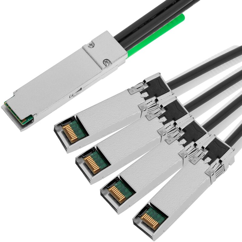 Image of Cavo con connettori qsfp+ sff - 8436 / 4 sfp+ sff - 8431 da 40 Gb da 1 m - Cablemarkt