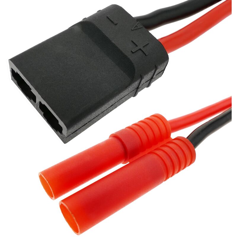 Image of Cablemarkt - Cavo con connettori traxxas femmina a hxt Banana 4 mm per batterie 8 cm