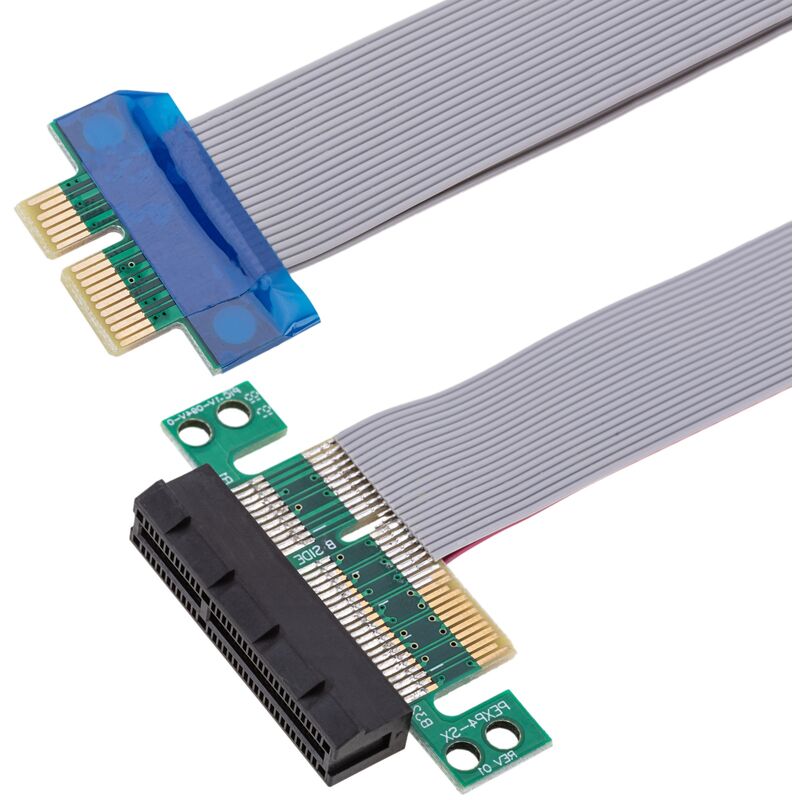Image of Cavo di prolunga PCIe flessibile 4X per riser card 19 cm colore grigio - Cablemarkt
