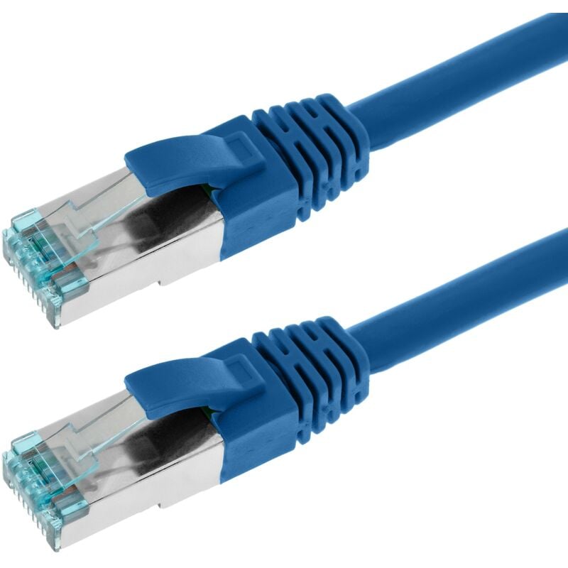 Image of CableMarkt - Cavo Ethernet SFTP blu RJ45 Categoria 7 50cm