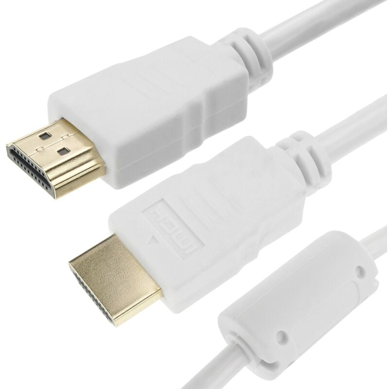 Image of Cavo hdmi 2.0 da 1,8 m con connessioni hdmi-a maschio Colore bianco Ultra hd 4K - Cablemarkt