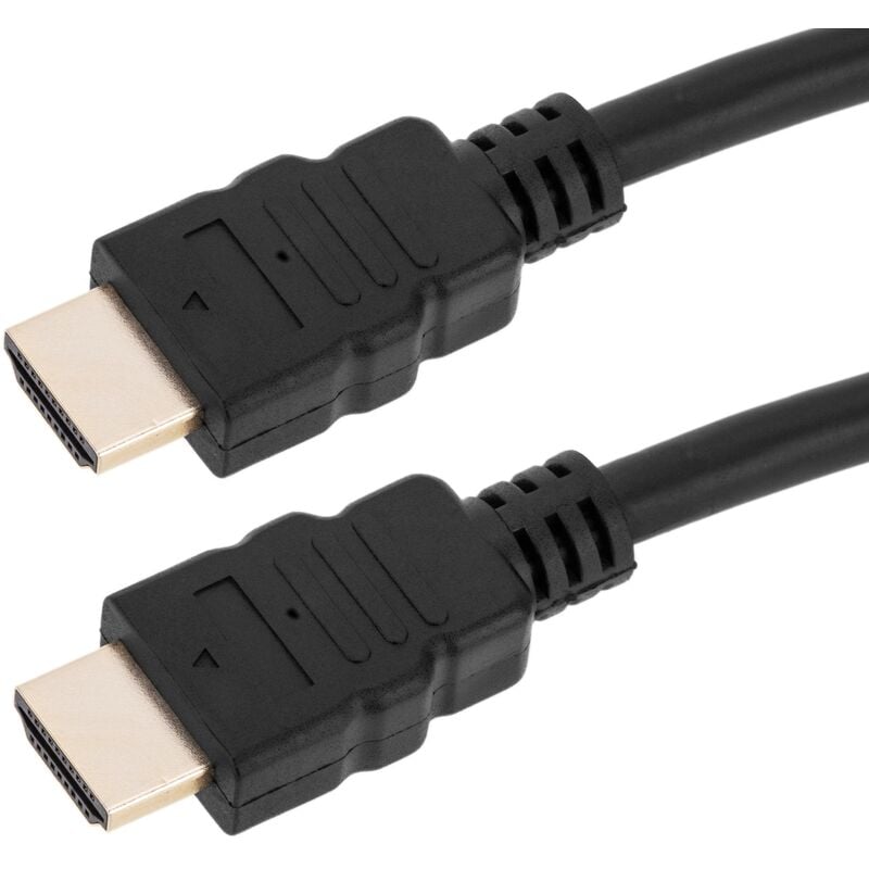 Image of Cablemarkt - Cavo hdmi 2.1 da 1 m con connessioni hdmi-a maschio Ultra hd 4K e 8K colore nero