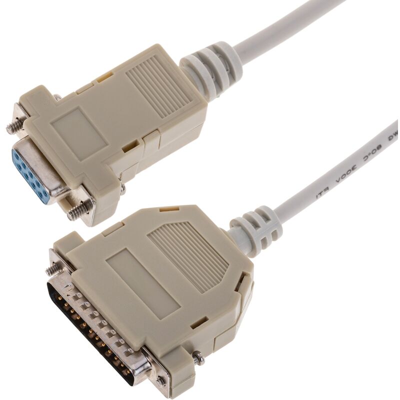 Image of Cablemarkt - Cavo per Connessioni Seriali con Connettore DB25 - m / DB9 - f 1,8 m