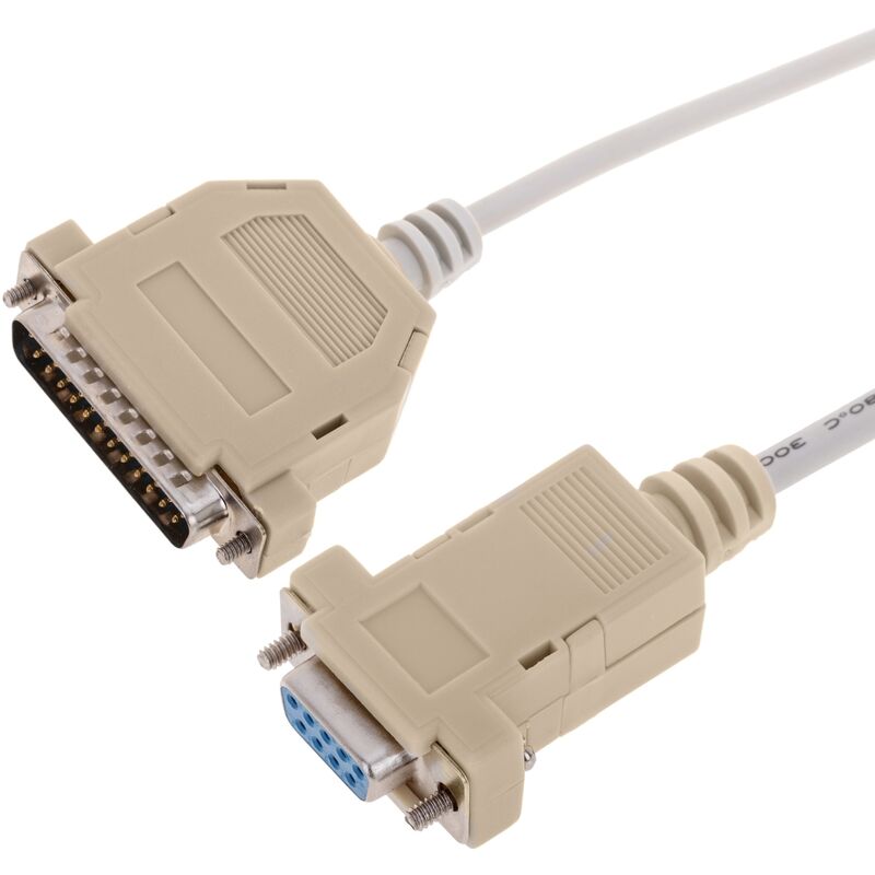 Image of Cablemarkt - Cavo Serie tpv con connettori DB25 maschio e DB9 femmina 1 m
