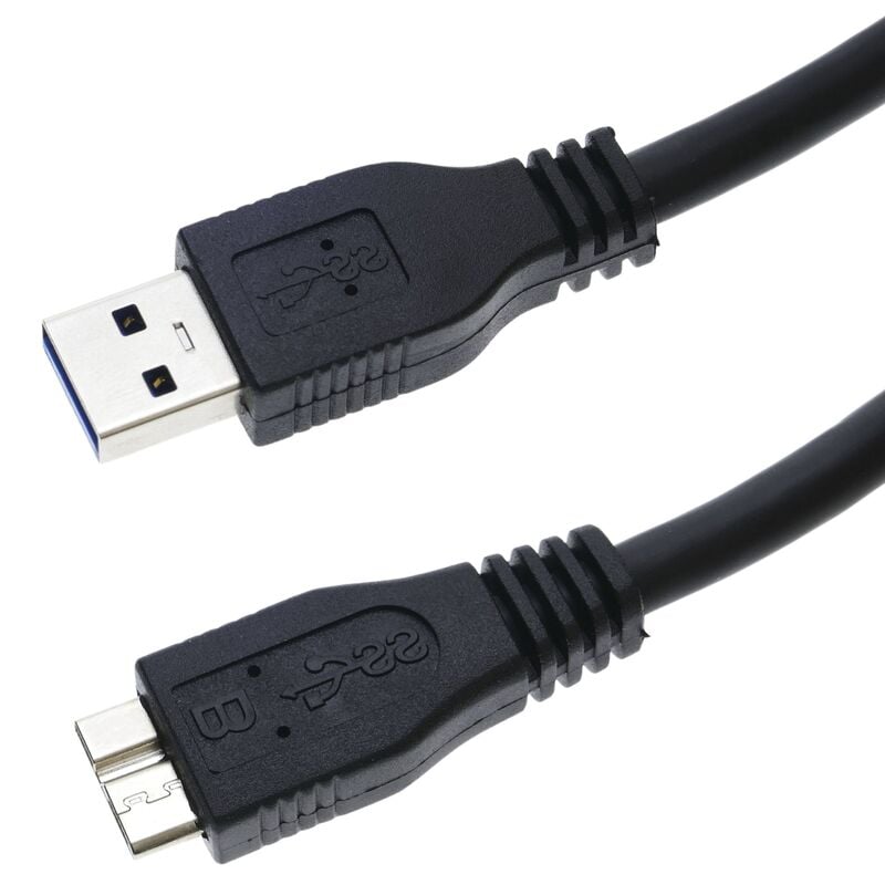 Image of CableMarkt - Cavo USB ad alta velocità con connettori USB 3.0 tipo A maschio a MicroUSB tipo B maschio 1 m colore nero