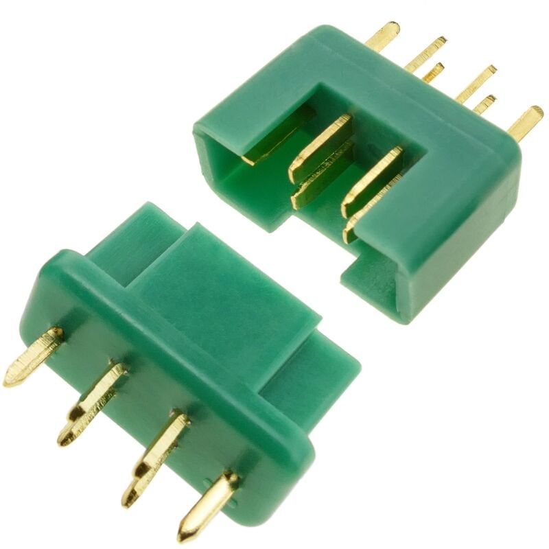 Image of Cablemarkt - Coppia di connettori maschio e femmina rc mpx per batterie