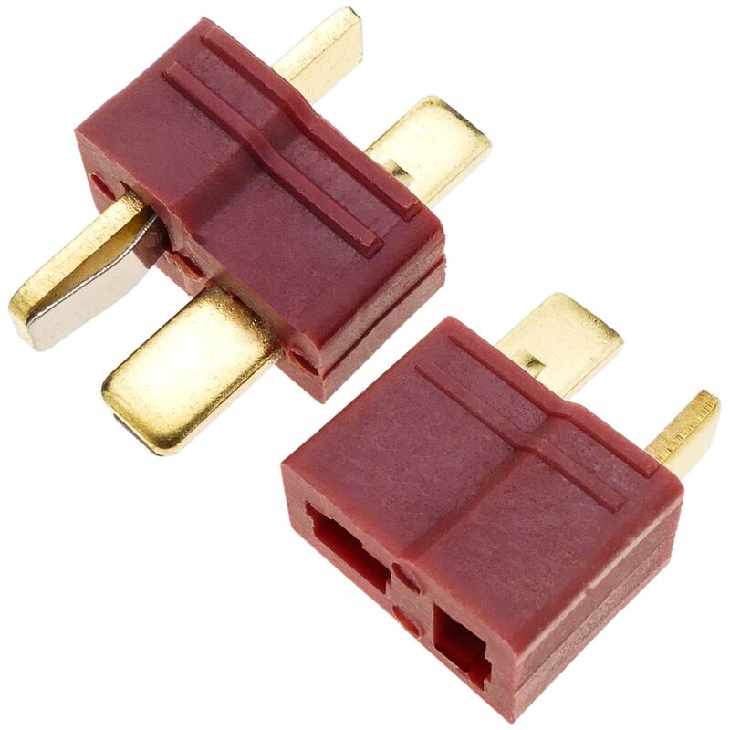 Image of Cablemarkt - Coppia di connettori maschio e femmina rc T-Plug per batterie