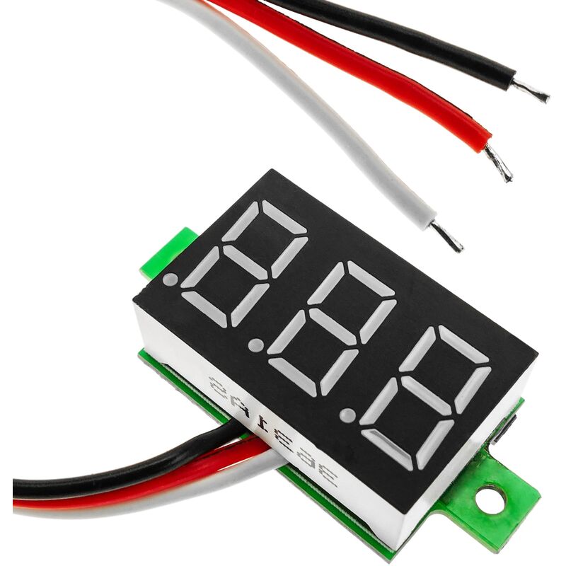 Image of Display lcd bianco a 3 cifre con voltmetro da 0 a 100 v - Cablemarkt