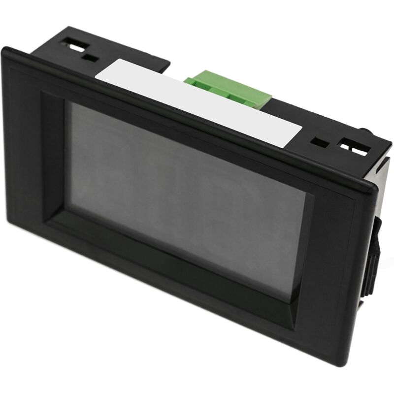 Image of Display lcd nero a 3 cifre con voltmetro 7,5-30 vdc e telaio di montaggio per pannello - Cablemarkt