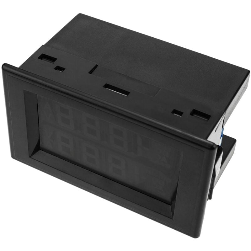 Image of Doppio display lcd nero a 3 cifre con voltmetro 80-300VAC e amperometro 100-200A - Cablemarkt