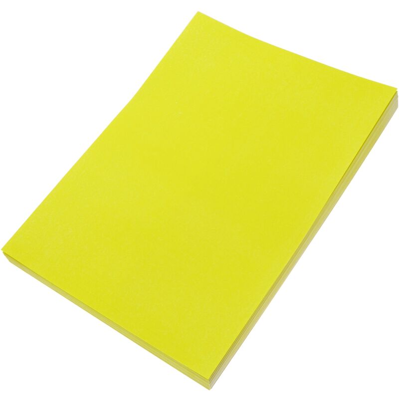 Image of CableMarkt - Etichette adesive gialle rotonde A4 per stampante 63,5 mm Confezione da 1200