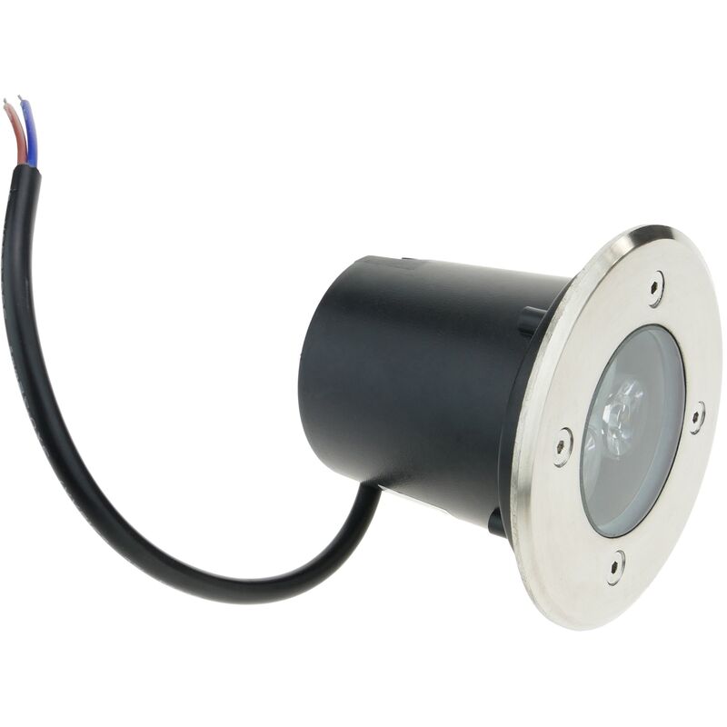 Faretto led da pavimento di 3W di 80 x 75 mm in