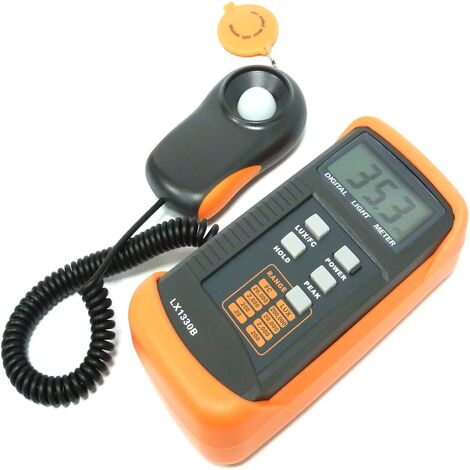 CableMarkt - LX1330B digitaler Luxmeter - Lichtmesser von 0,1 bis 200.000 LUX und 0,01 bis 20.000 FC