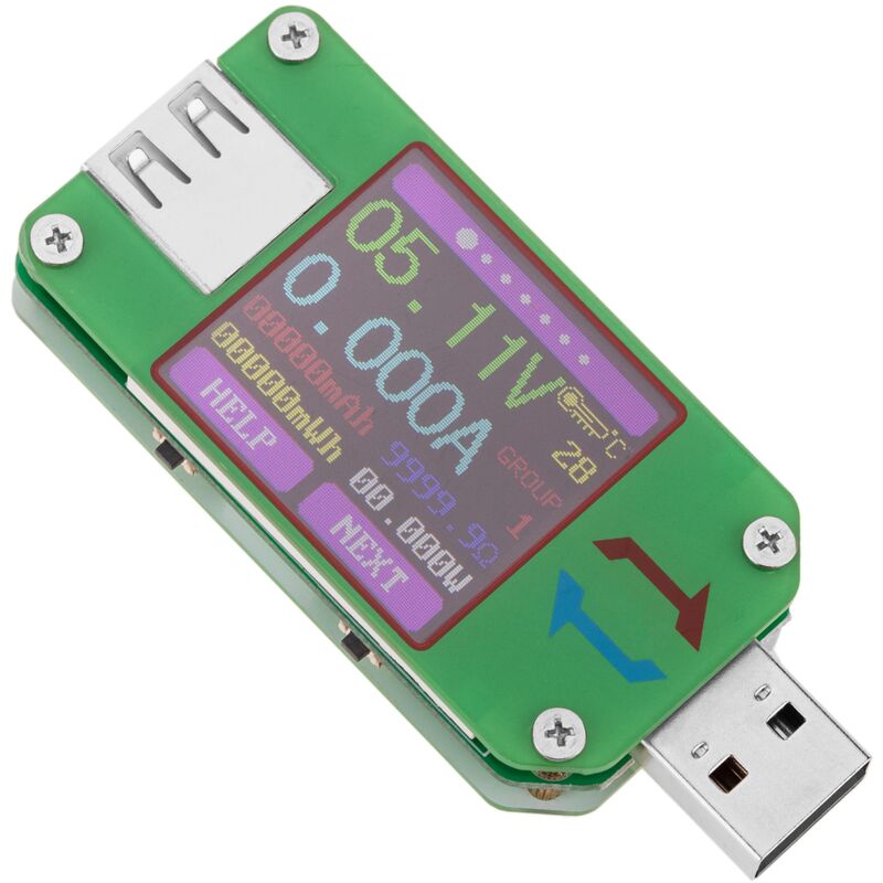 Image of Multimetro usb 2.0 con display digitale lcd per misurare tensione, amperaggio e potenza - Cablemarkt