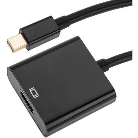 CableMarkt - Passiver Adapter von MiniDisplayPort-Stecker auf HDMI-Buchse mit 4K@1080p Auflösung