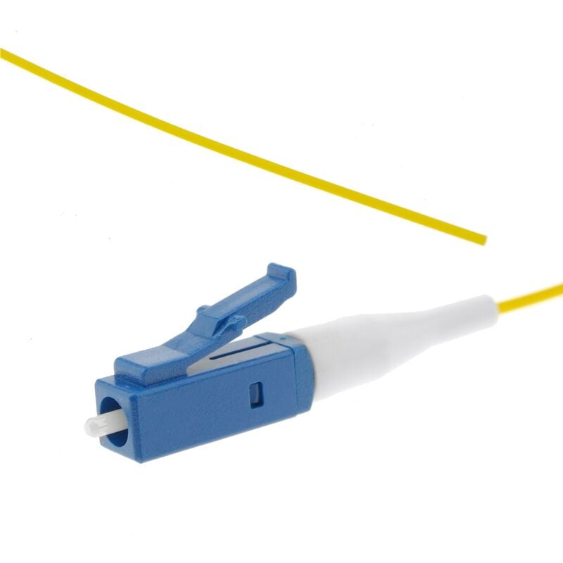 Image of Cablemarkt - Pigtail in fibra ottica monomodale semplice da lc a pc 9/125 0,9 mm 1 m