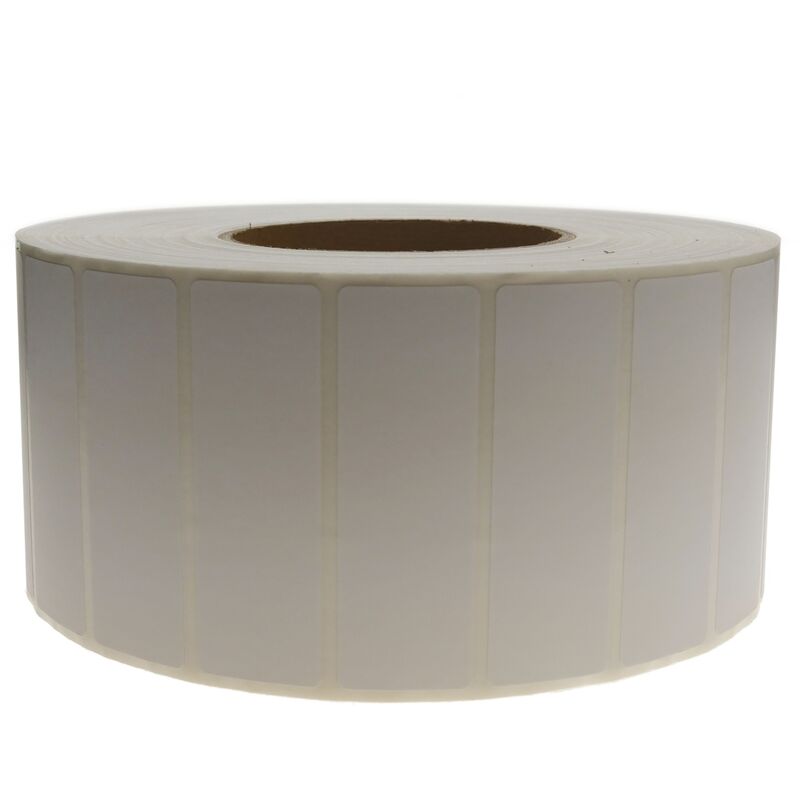 Image of CableMarkt - Rotolo 4800 etichette adesive bianche per stampante termica diretta 25,4x76,2 mm