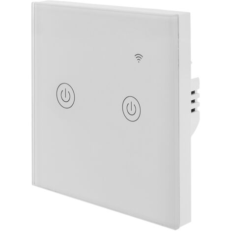 Sonoff T0EU3C Interruttore Smart a Parete Wifi Vetro Temperato  Policarbonato Bianco - Domotica - Elettronica