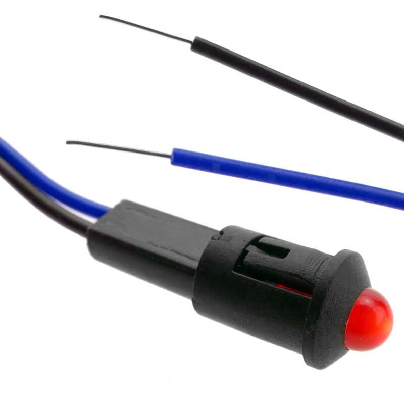 Image of Spia led rossa 220VAC da 8 mm - Cablemarkt