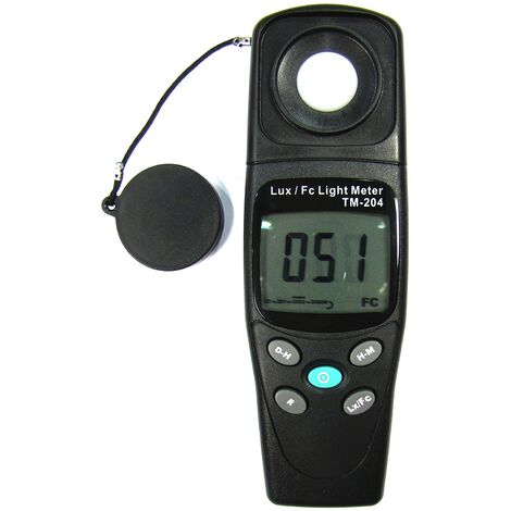 CableMarkt - TM-204 Professionelles, kompaktes, tragbares digitales Lichtluxmeter