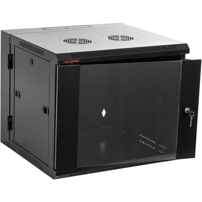 Armadio rack da muro 19'' basculante 9U