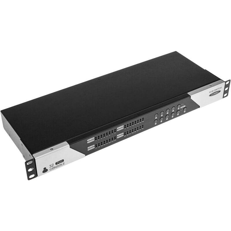 

Conmuntador rack 19' KVM de 32 puertos a través de cable UTP Cat.6 - Rackmatic