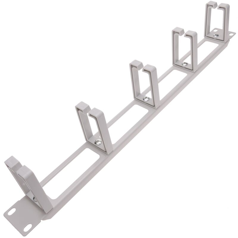 

Panel guíacables para armario rack 19' 1U con 5 anillas para gestión de cables blanco - Rackmatic