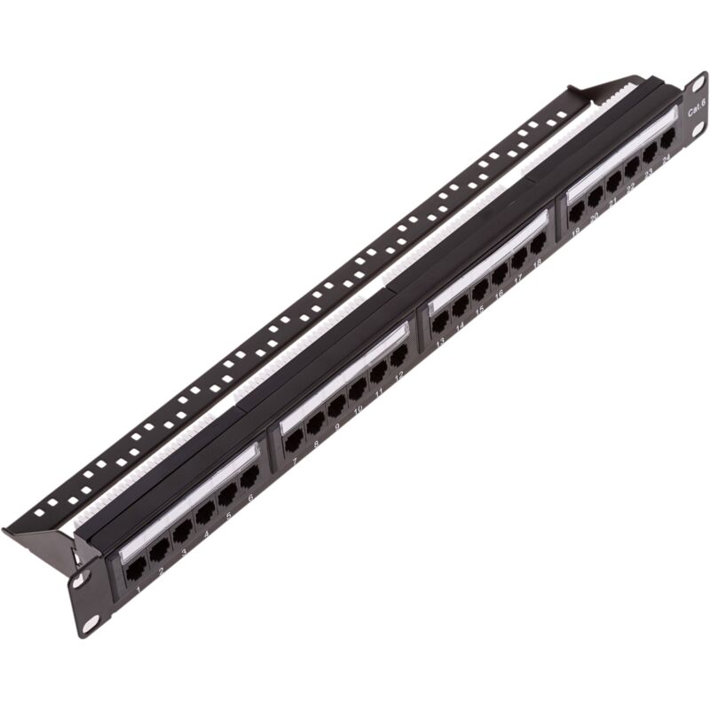 

Patch panel 24 x RJ45 UTP cat.6 1Gb Ethernet - Rackmatic