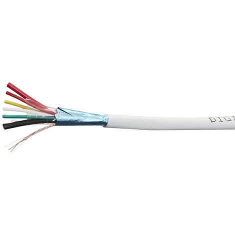 ABUS Câble Pour Alarmes Lify 8 X 0.22 MM Blanc ABUS AZ6360 50 M 