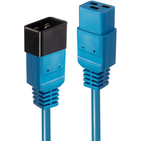 Câbles - Alimentation LINDY 2m IEC C19 to C20 Extension Cable Blue