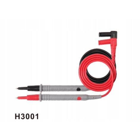 CABLES CABLES DE PRUEBA DE MEDICIÓN CONECTORES SONDA HABOTEST 18 AWG PAR DE 2