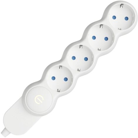 câbles créatifs - multiprise allemande sans câble 4 prises avec terre 15A 250V 3500W