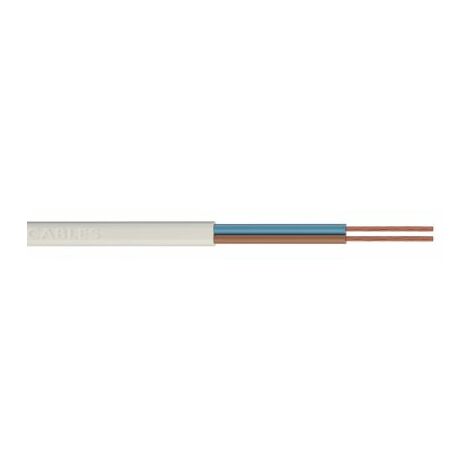 Câbles d'alimentation RS PRO 2x2 x 0,75 mm², 10m Blanc, Propagation verticale de la flamme BS EN 60332-1-2 ( Prix pour sachet de 10 Mètres )