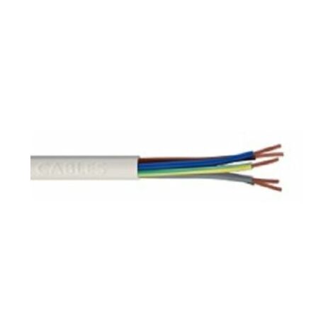 Câbles d'alimentation RS PRO 5G5 x 0,75 mm², 10m Blanc, Propagation verticale de la flamme BS EN 60332-1-2 ( Prix pour sachet de 10 Mètres )