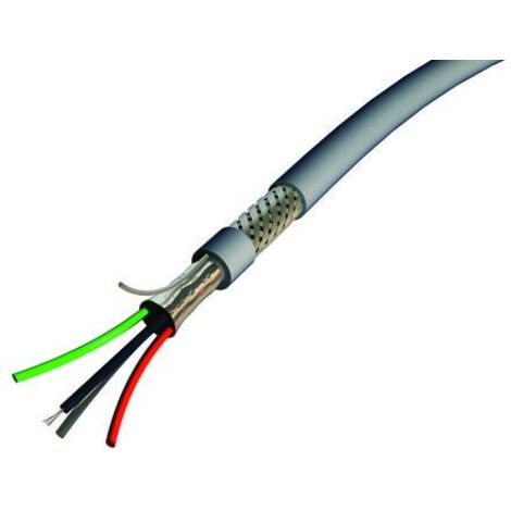 Câbles d'alimentation S2Ceb-Groupe Cae 4G0,34 mm², 100m Gris, Retardant à la flamme, Auto-extinguible ( Prix pour Bobine de 100 Mètres )
