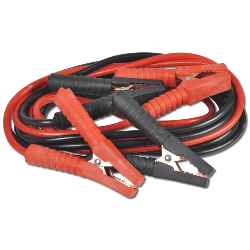 Cables de arranque para el automóvil, 500 a Vidaxl Negro