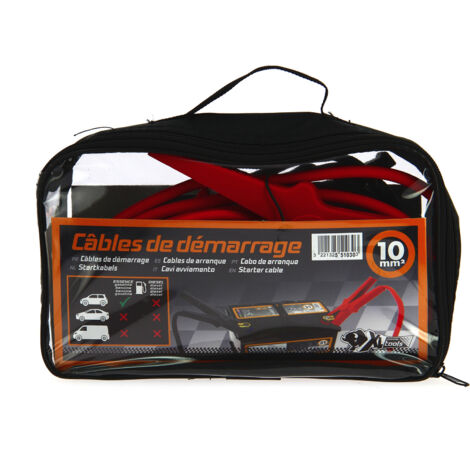 Cables de demarrage - Moteur essence 1.5l - 10mm2x 2.50m 12V