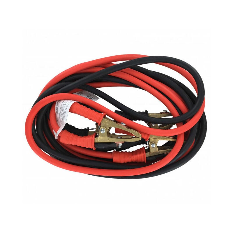 Cables de demarrage pro hd 50mm² 5 Mètres pinces bronze 1000A maxi