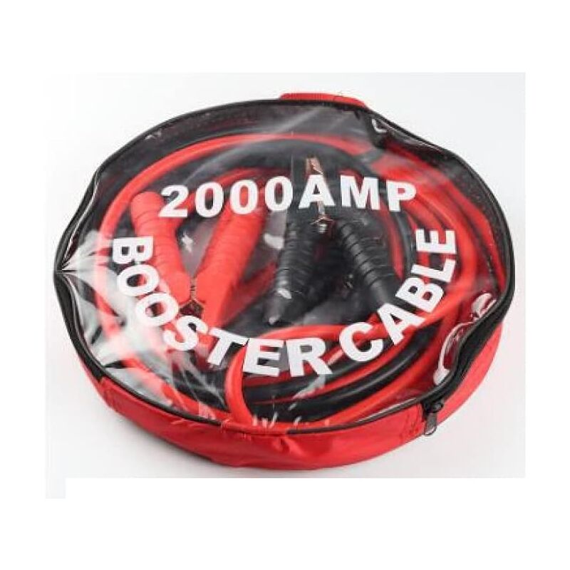 Câbles de démarrage Voiture 2 Mètres des 2 Cables avec Sac de Rangement fourni (2000A)
