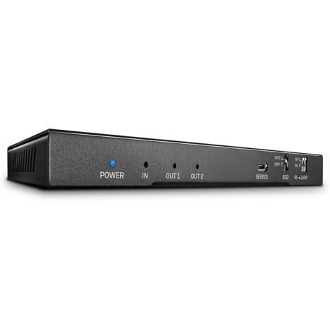 Câbles et adaptateurs audio vidéo LINDY 2 Port HDMI 2.0 18G Splitter with Audio