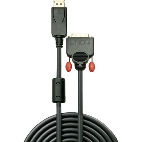 Câbles et adaptateurs audio vidéo LINDY Câble DisplayPort vers DVI 2m