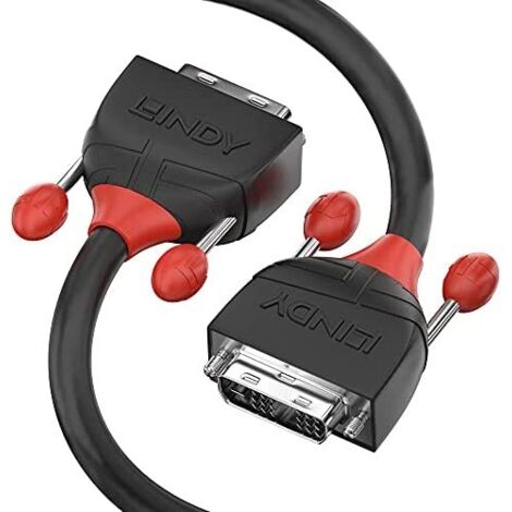 Câbles et adaptateurs audio vidéo LINDY DVI-D Single Link Cable Black Line 2m