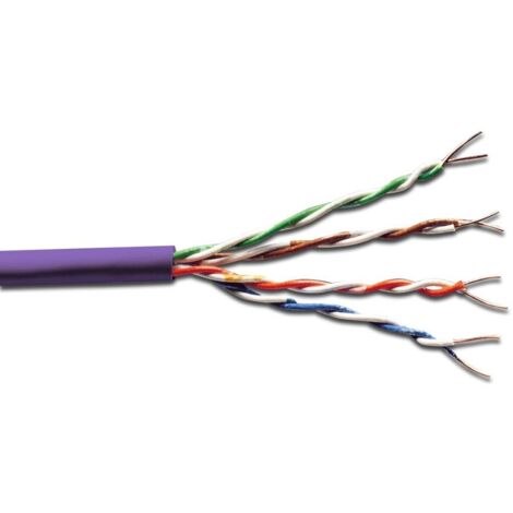 Câbles réseau et DAC DIGITUS CAT 6 U-UTP installation cable 250 MHz Eca EN 50575 AWG 23/1 305 m paper box simplex color purple