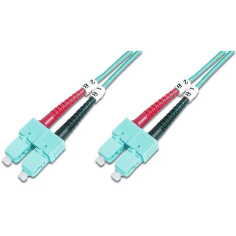 Câbles réseau et DAC DIGITUS FO patch cord duplex SC to SC MM OM3 50/125u 2 m Longueur : 2 m classe : OM3