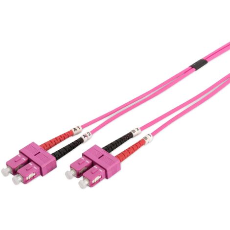 Câbles réseau et DAC DIGITUS FO patch cord duplex SC to SC MM OM4 50/125u 2 m 2m de longueur