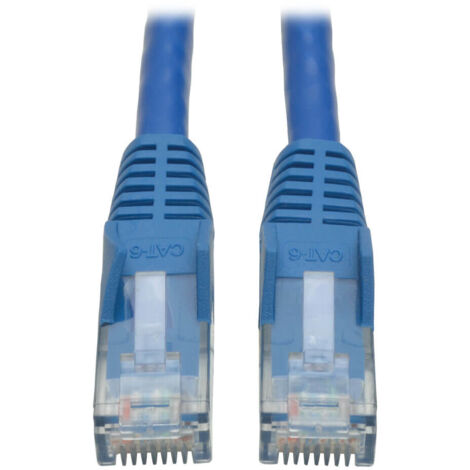 Câbles réseau et DAC EATON TRIPPLITE Cat6 Gigabit Snagless Molded UTP Ethernet Cable RJ45 M/M Blue 5ft. 1.52m