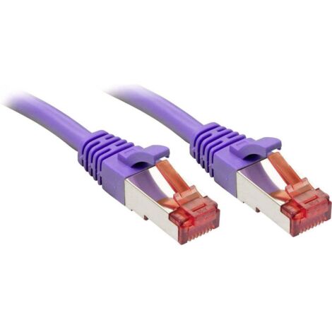 Câbles réseau et DAC LINDY Cat.6 S/FTP Cable Purple 0.5m Patch Cable