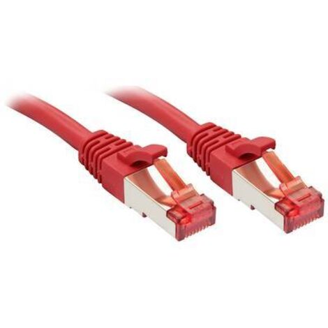Câbles réseau et DAC LINDY Cat.6 S/FTP Cable red 0.5m Patchcable