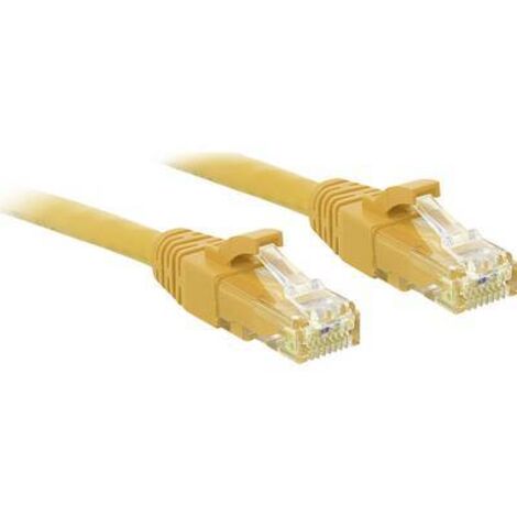 Câbles réseau et DAC LINDY Cat.6 UTP Cable Yellow 0.3m